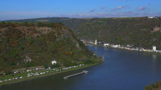 Link to Video | landscape, Rhineland-Palatinate, tourist destination, waterway, maritime transport, Germany, river, natural watercourse, Sankt Goarshausen, main stream, tourism destination, Rhine