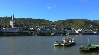 Link to Video | Rhineland-Palatinate, waterway, Germany, Boppard, main stream, Rhine