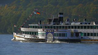 Link to Video | paddle steamer, Rhineland-Palatinate, Goethe, Koblenz-Stolzenfels, Germany, passenger ship, mode of transport, vehicle, tourist attraction, Rhine, transport