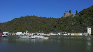 Link zum Video | Rheinland-Pfalz, Verbandsgemeinde Loreley, Deutschland, Burg, Fluss, Sankt Goarshausen, Burg Katz, Strom, Tourismusregion, Rhein, Rhein-Lahn-Kreis
