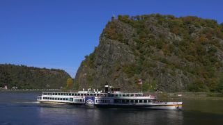 Link to Video | Rhineland-Palatinate, tourist destination, waterway, Goethe, Germany, passenger ship, tourism region, river, Loreley, tourist attraction, Middle Rhine, main stream, tourism destination, Rhine