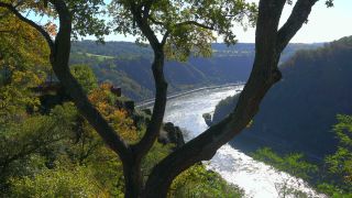 Link to Video | landscape, Rhineland-Palatinate, tourist destination, Germany, Loreley, tourist attraction, Middle Rhine, Rhine, scenic viewpoint, nature