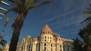 Link to Video | tourist destination, France, Provence-Alpes-Côte d'Azur, big city, French Riviera, hotel, Nice, Mediterranean Sea, tourism, tourist attraction, tourism destination, Hotel Negresco, mediterranean sea