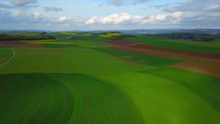 Link to Video | landscape, agriculture, bird's-eye view, Rhineland-Palatinate, landscape element, Germany, vegetation, landform, landscape of agriculture, aerial shot, Fisch, nature, Saargau