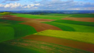 Link to Video | landscape, agriculture, bird's-eye view, Rhineland-Palatinate, landscape element, Germany, vegetation, landform, landscape of agriculture, aerial shot, Fisch, nature, Saargau