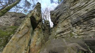 Link to Video | landscape, Rhineland-Palatinate, tourist destination, rock, Eifel, Germany, chine, Ernzen, forest, gorge, Ernzen, tourist attraction, Devil's Gorge (Eifel), nature, point of interest