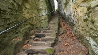 Link to Video | landscape, Rhineland-Palatinate, tourist destination, rock, Eifel, Germany, chine, Ernzen, forest, gorge, Ernzen, tourist attraction, Devil's Gorge (Eifel), nature, point of interest