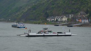 Link to Video | Rhineland-Palatinate, waterway, maritime transport, Germany, mode of transport, river, Kaub, Rhine, transport
