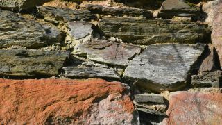 Link zum Video | Sandstein, Stein, Mauerwerk, Mauer, Gestein, Schiefer