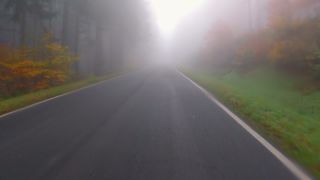 Link to Video | landscape, Verkehr, visibility, Fahren, mode of transport, road, fog, vehicle, visibility, transport, nature, thoroughfare