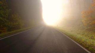 Link to Video | landscape, Verkehr, visibility, Fahren, mode of transport, road, fog, vehicle, visibility, transport, nature, thoroughfare