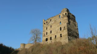 Link to Video | Burg Balduinseck, landscape, ruins, Rhineland-Palatinate, tourist destination, castle ruin, Germany, Hunsrück, tourist attraction, Buch, nature, architectural structure, point of interest, Untermerzbach castle ruins