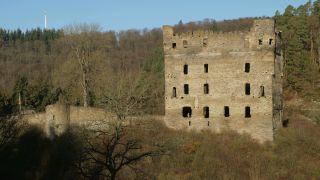 Link to Video | Burg Balduinseck, landscape, ruins, Rhineland-Palatinate, tourist destination, castle ruin, Germany, Hunsrück, tourist attraction, Buch, nature, architectural structure, point of interest, Untermerzbach castle ruins