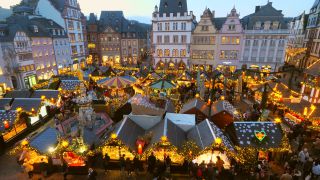 Link zum Video | Rheinland-Pfalz, Mosel, Deutschland, Weihnachten, Trier, Weihnachtsmarkt, Moseltal, Hauptmarkt