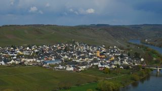 Link to Video | landscape, Rhineland-Palatinate, landscape element, Moselle, Germany, wine-producing region, viticulture, landform, Mittelmosel, valley, river, natural watercourse, Mosel-Saar-Ruwer, Moselle Valley