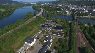 Link to Video | Rhineland-Palatinate, wastewater treatment plant, Saar, Moselle, Germany, wastewater treatment, sewage treatment, umwelt, Konz, wastewater, environmental protection, milieu