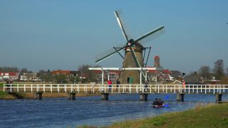 Link to Video | tourist destination, canal, windmill, Netherlands, tourist attraction, Kinderdijk, architectural structure
