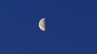 Link to Video | Universe, half moon, Mond, outer space, planet, astronomical object