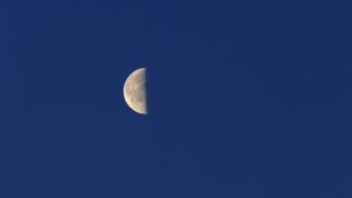 Link to Video | Universe, half moon, Mond, outer space, planet, astronomical object