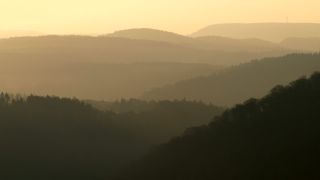 Link to Video | landscape, Saarland, Germany, fog, hill, Mettlach, haze, contre-jour, Mittelgebirge, morning, nature