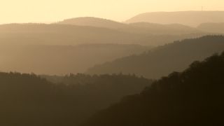 Link to Video | landscape, Saarland, Germany, fog, hill, Mettlach, haze, contre-jour, Mittelgebirge, morning, nature