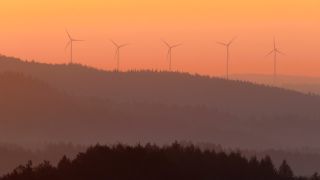 Link to Video | landscape, Saarland, renewable energy, Germany, wind turbine generator system, fog, wind power, wind turbine, wind energy, hill, Mettlach, haze, contre-jour, Mittelgebirge, morning, nature