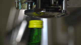 Link to Video | machine, liquid, bottling company, alcoholic beverage, winery, bin, wine-producing region, viticulture, wine, bottling, mechanism, bottling line, Mosel-Saar-Ruwer, bottle, container