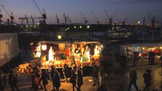 Link to Video | Hamburg, federated state of Germany, crowd, metropolis, market, urban municipality of Germany, city, Hanseatic city