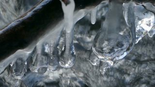 Link to Video | winter, ice, season, stream, icicle, frozen, nature