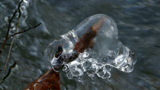 Link to Video | winter, ice, season, stream, icicle, frozen, nature