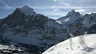 Link to Video | Alps, winter, First, Swiss Alps, Bernese Alps, Switzerland, mountain range, Bernese Oberland, Grindelwald, snow, mountain