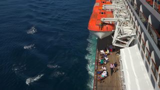 Link to Video | ship, vacation, maritime transport, paid leave, sea, cruise, leisure, passenger ship, color, liquid water, cruise ship, tourism, 2021, passenger shipping, travel, paid time off, transport, Luxus