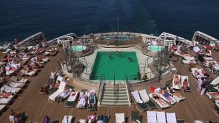 Link to Video | ship, vacation, maritime transport, paid leave, sea, cruise, leisure, passenger ship, color, liquid water, cruise ship, tourism, 2021, passenger shipping, travel, paid time off, transport, Luxus