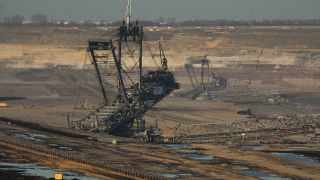 Link to Video | North Rhine-Westphalia, Germany, quarry, environmental effects, Garzweiler surface mine, Rhenish lignite mining area, bucket-wheel excavator, mining, pollution, surface mining, industrial sector, environmental protection