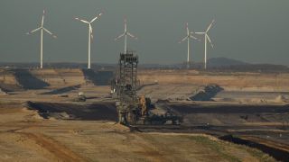 Link to Video | North Rhine-Westphalia, Germany, quarry, environmental effects, Garzweiler surface mine, Rhenish lignite mining area, bucket-wheel excavator, mining, pollution, surface mining, industrial sector, environmental protection