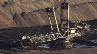Link to Video | North Rhine-Westphalia, Germany, quarry, environmental effects, Garzweiler surface mine, Rhenish lignite mining area, bucket-wheel excavator, mining, pollution, surface mining, industrial sector, environmental protection