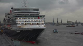 Link to Video | Hamburg, maritime transport, million city, Elbe, Hamburg Cruise Center Altona, cruise, sea voyage, metropolis, port settlement, mode of transport, sea shipping, Port of Hamburg, cruise ship, river, passenger ship terminal, transport, cruise line