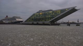 Link to Video | Hamburg, maritime transport, million city, Elbe, Hamburg Cruise Center Altona, cruise, sea voyage, metropolis, port settlement, mode of transport, sea shipping, Port of Hamburg, cruise ship, river, passenger ship terminal, transport, cruise line