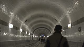 Link to Video | Hamburg, underground structure, passageway, big city, million city, Elbe, Bikoš tunnel, Germany, port settlement, tunnel, Elbe Tunnel, Hanseatic city, architectural structure
