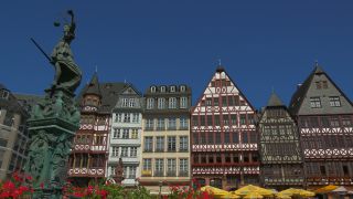 Link to Video | financial centre, Hesse, big city, Frankfurt am Main, Germany, Römerberg, Römer