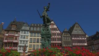 Link to Video | financial centre, Hesse, big city, Frankfurt am Main, Germany, Römerberg, Römer