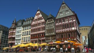 Link to Video | financial centre, Hesse, big city, Frankfurt am Main, Germany, Römerberg, Römer