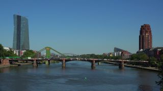 Link to Video | financial centre, Hesse, big city, Frankfurt am Main, Germany, city, central bank, European Central Bank