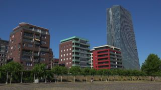 Link to Video | financial centre, Hesse, big city, Frankfurt am Main, Germany, city, central bank, European Central Bank