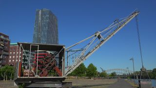 Link to Video | financial centre, Hesse, big city, Frankfurt am Main, Germany, city, central bank, European Central Bank