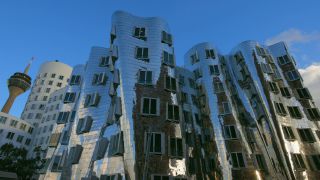 Link to Video | North Rhine-Westphalia, architecture, Düsseldorf, Germany, human-made geographic feature, architectural structure, Neuer Zollhof