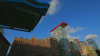 Link to Video | North Rhine-Westphalia, architecture, big city, Düsseldorf, Germany, Düsseldorf Hafen