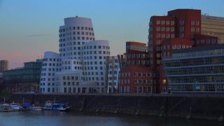 Link to Video | North Rhine-Westphalia, architecture, big city, Düsseldorf, Germany, Düsseldorf Hafen