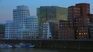 Link to Video | North Rhine-Westphalia, architecture, big city, Düsseldorf, Germany, Düsseldorf Hafen