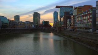Link to Video | North Rhine-Westphalia, architecture, big city, Düsseldorf, Germany, Düsseldorf Hafen
